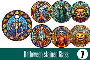 Halloween stained Glass Sublimation, an Illustration by Wow Magic