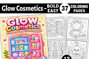 Glow Cosmetics Bold and Easy Book, a Decorative Illustration by Design Station