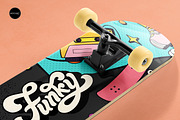 Skateboard Mockup Set v1, a Merchandise Mockup by Mocart (Thumbnail 11 of 18)