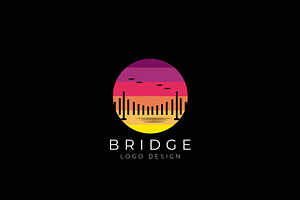 Silhoutte Bridge Logo Design