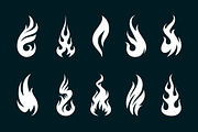 Vector Fire Icons, a Solid Icon by Vecster (Thumbnail 4 of 6)