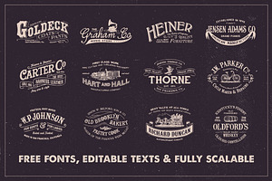 19th Century Vintage Logos