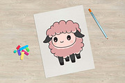 20 Cute Sheep Lamb Farm Character, an Animal Illustration by jongcreative (Thumbnail 7 of 7)