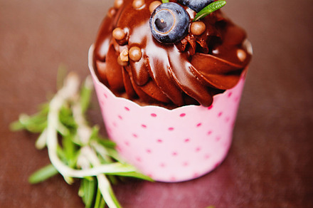 Blueberry cupcacke