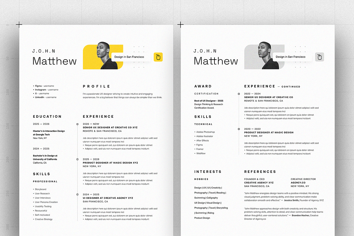 Resume/CV, a Resume Template by Reuix Studio (Photo 3 of 5)