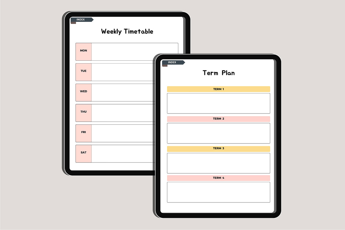2025 Digital Teacher Planner Canva, a Stationery Template by Designmela01 (Photo 6 of 10)