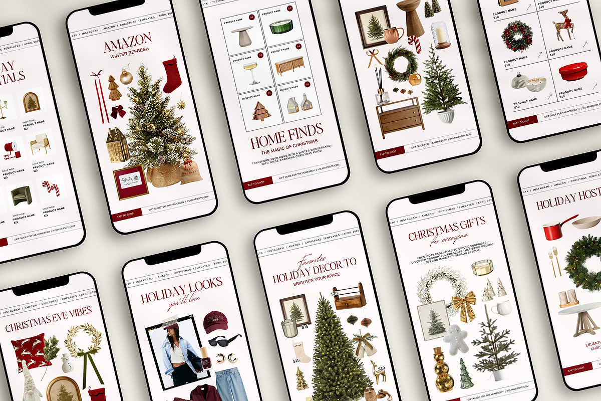 40 Christmas LTK Instagram Story, a Social Media Template by Amaré Creative (Photo 1 of 6)