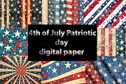 4th of July Vintage Digital Paper, a Texture Graphic by VetalStock (Thumbnail 1 of 16)