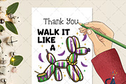 Walk it Like a Dog Mardi Gras PNG, an Illustration by Creative Art (Thumbnail 5 of 6)