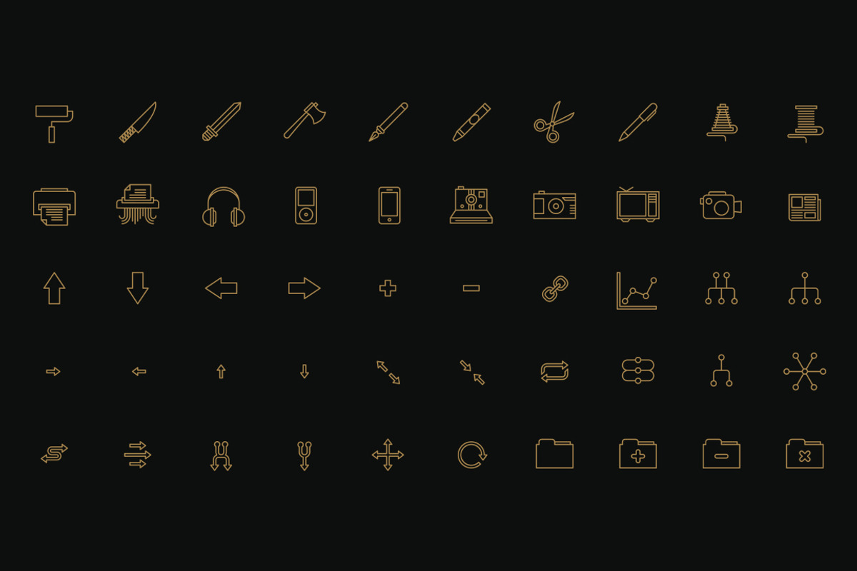 Monicons 2 - 100 icons, an Outline Icon by timboelaars (Photo 2 of 3)