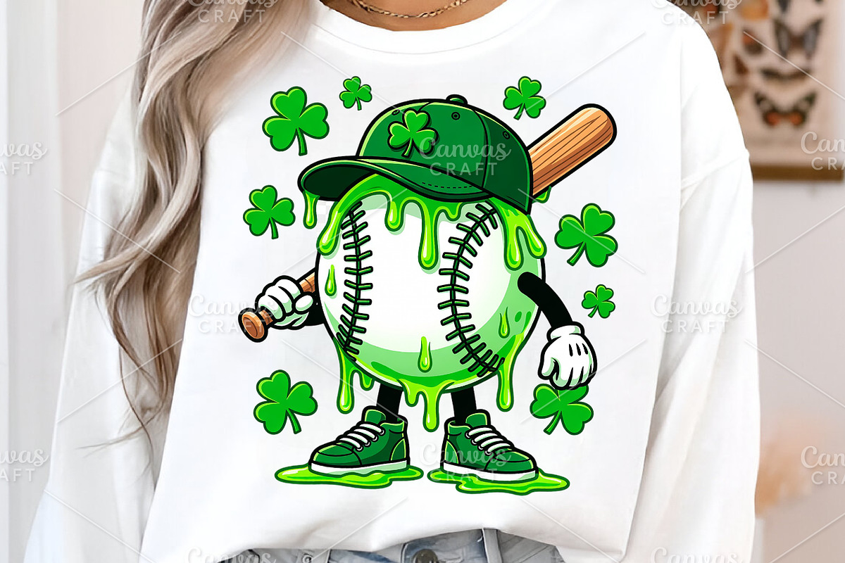 St. Patrick’s Day Baseball PNG, an Illustration by Canvas Craft (Photo 4 of 6)