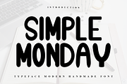 Simple Monday, a Sans Serif Font by InermediaSTUDIO (Thumbnail 1 of 7)