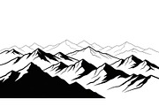 50 Mountain Landscape Silhouette Bun, an Illustration by Designer_Momina (Thumbnail 36 of 51)