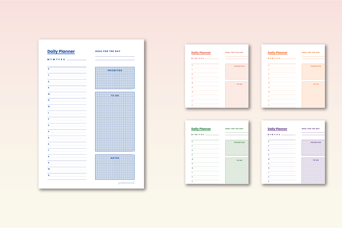 Ava Ultimate Planning set, a Templates & Theme by Sofillyletters (Photo 4 of 4)