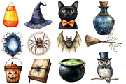 Vintage Halloween Clipart, an Illustration by Designworld (Thumbnail 2 of 5)