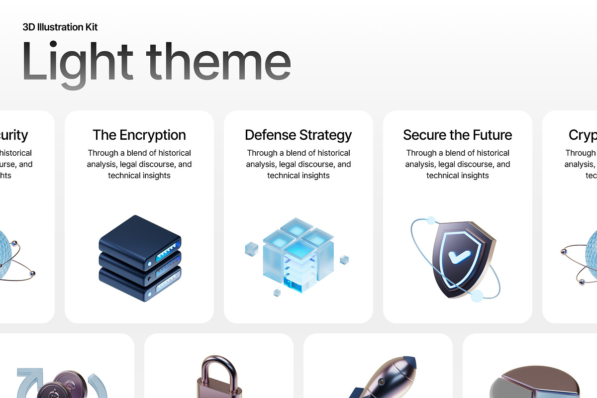 SaaS & Crypto 3D Illustration Kit