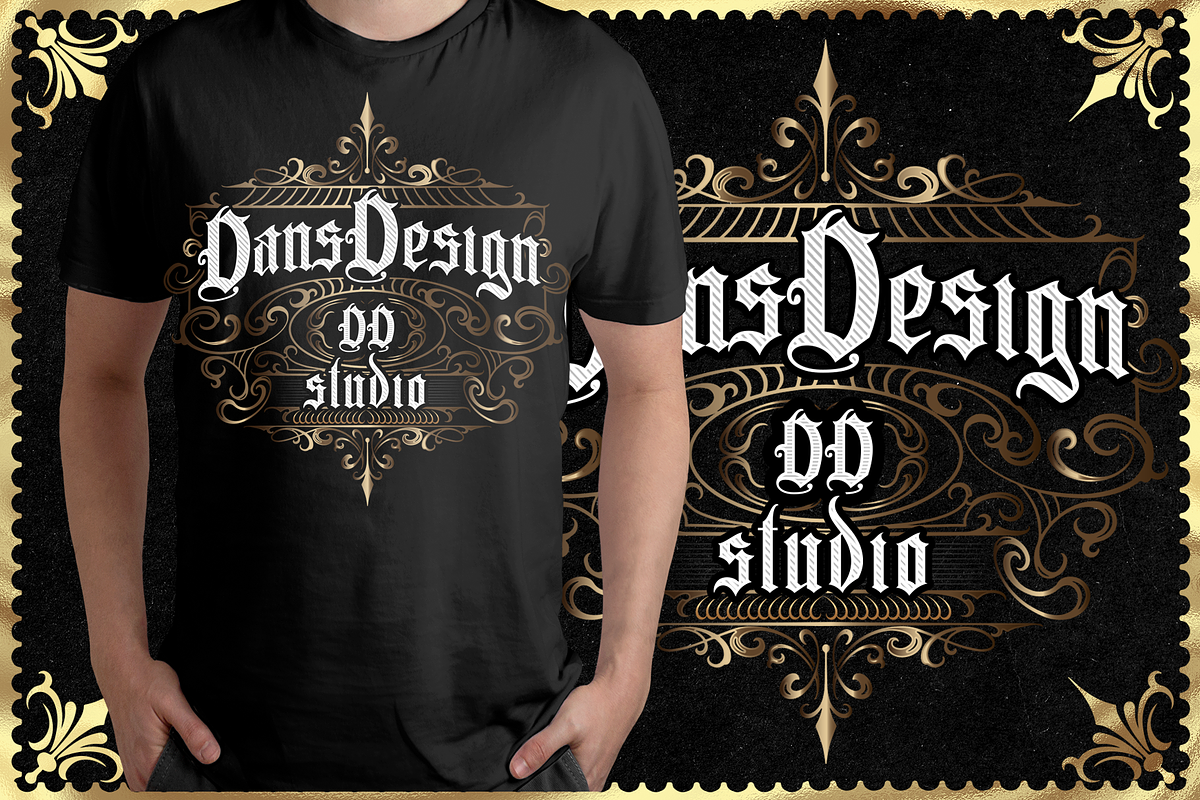 Crowers  luxury Blackletter, a Blackletter Font by dansdesign (Photo 3 of 8)