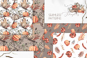 Watercolor Autumn Pumpkins, an Object Graphic by Ana-Sakuta (Thumbnail 11 of 18)