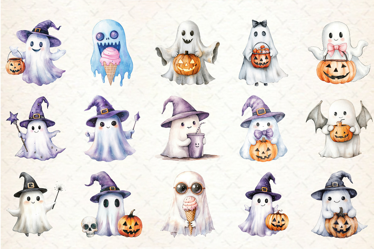 Cute Boo Halloween Sublimation, an Illustration by Rose Art (Photo 2 of 6)