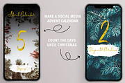 Gold Foil X-Mas Instagram Sticker, a Social Media Template by U + Me Studio (Thumbnail 4 of 12)