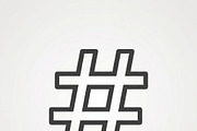 41 Vector Outline Social UI Icons, an Outline Icon by adenpinkstore (Thumbnail 12 of 20)