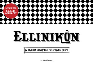 ELLINIKON HAND CRAFTED VINTAGE FONT