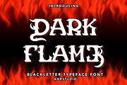 Dark Flame - Blackletter Font, a Blackletter Font by AQR Studio (Thumbnail 1 of 9)