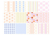 Wave & Blossom Seamless Patterns, a Pattern Graphic by PaperJamLab (Thumbnail 17 of 21)