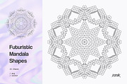 Futuristic Mandala Vector Shapes, a Graphic by dvtchk (Thumbnail 5 of 7)