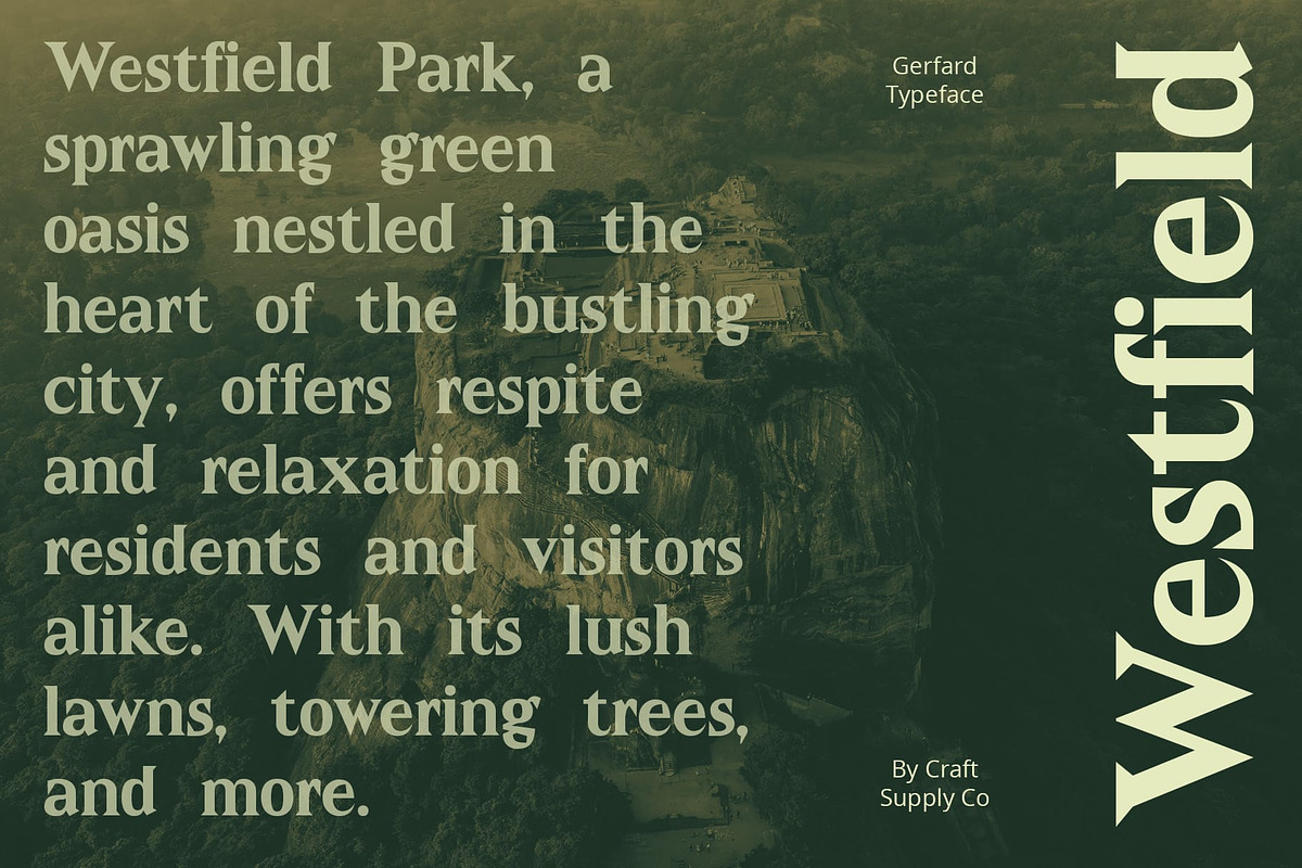 Gerfard, a Serif Font by Craft Supply Co. (Photo 2 of 8)