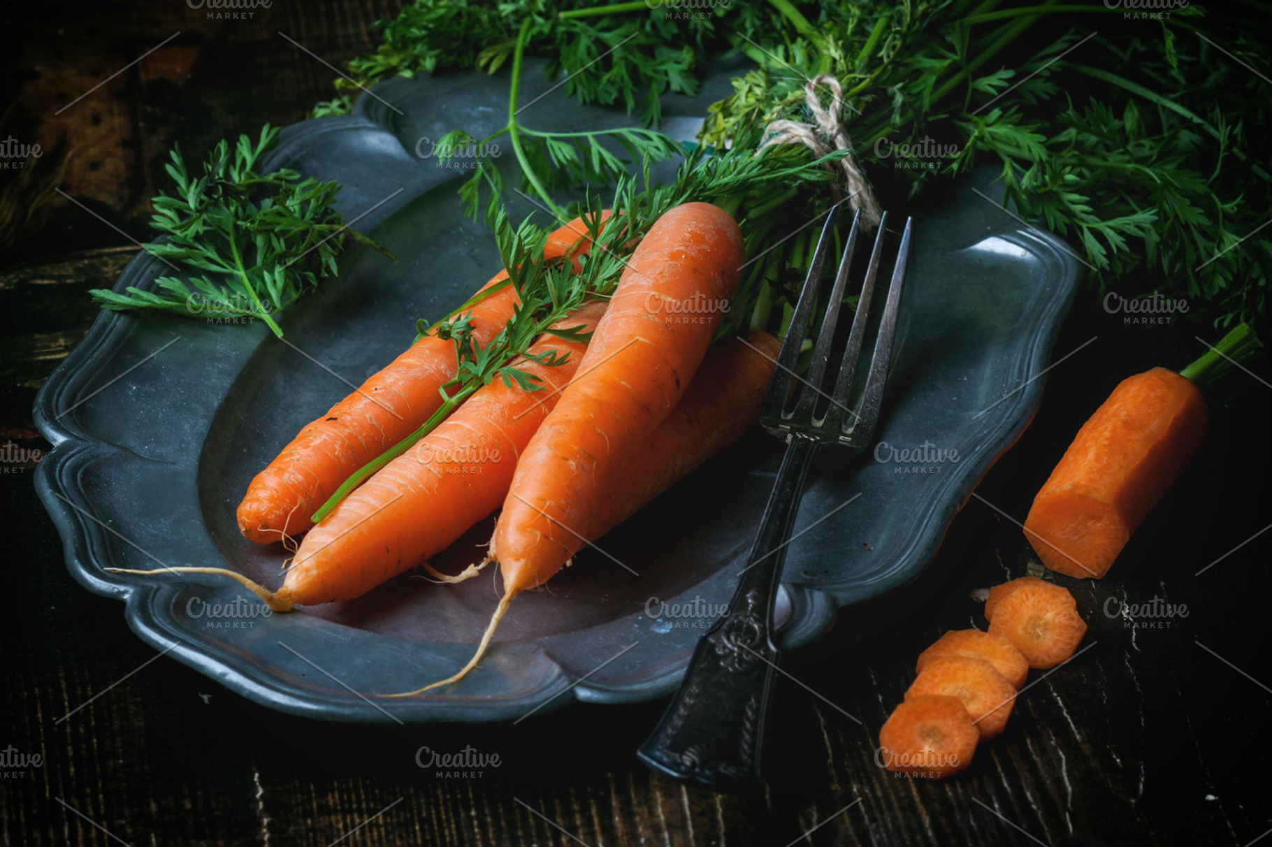 Bunch of carrots stock photo containing carrots and carrot