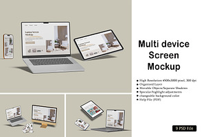 Multi Device Mockup, an iPhone Mockup by rizalamora