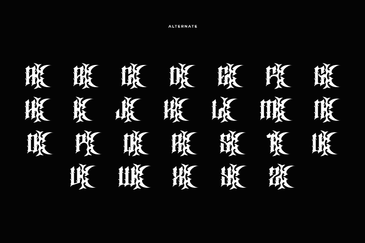 Rock Glempo - Music Font, a Blackletter Font by Iqsiart Studio (Photo 10 of 10)