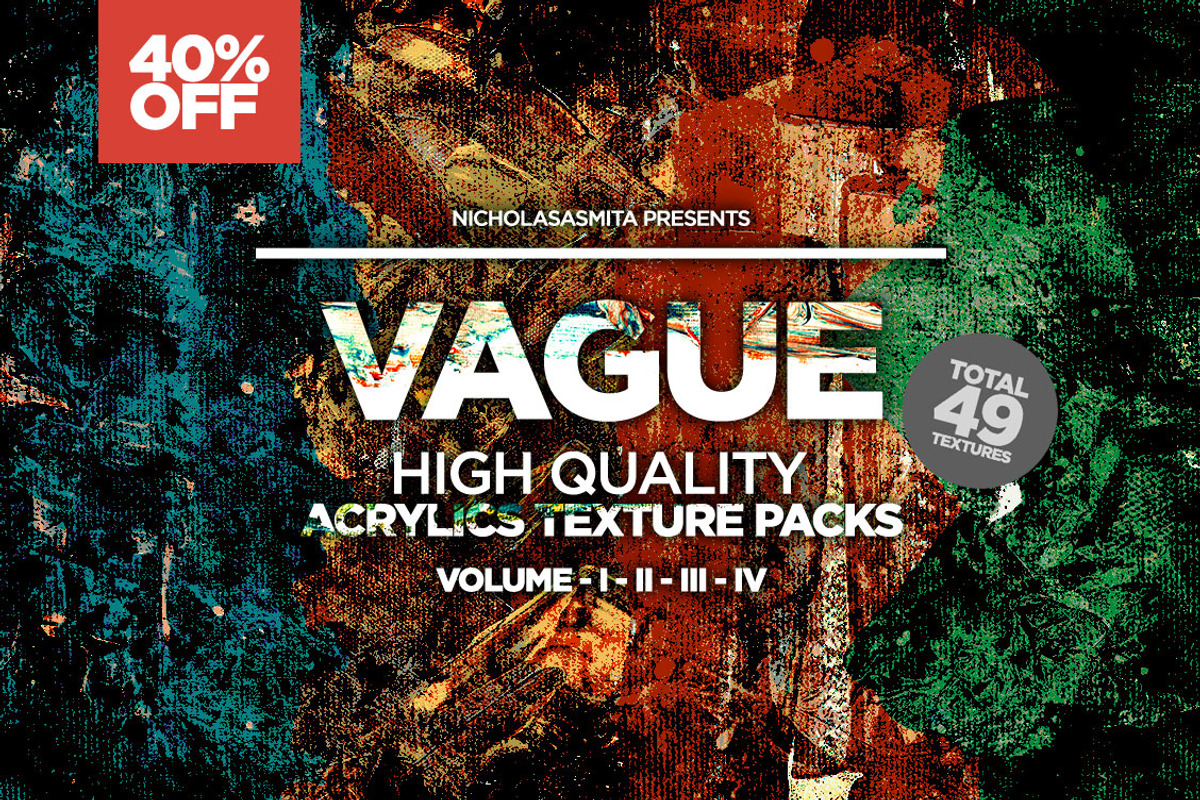 Vague 49 Acrylics Textures Packs, a Pattern Graphic by nicholasasmita (Photo 1 of 51)