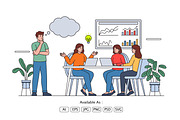 Collaborative Data Analysis, a Work Illustration by Partikusi Design (Thumbnail 2 of 3)