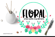 Floral-Circle shapes and elements, an Object Graphic by himoki (Thumbnail 1 of 7)