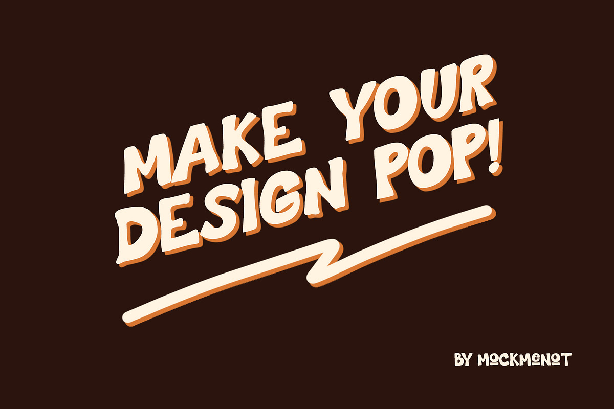 Chocodile - Fun Snack Typeface, a Sans Serif Font by Mockmenot (Photo 8 of 8)