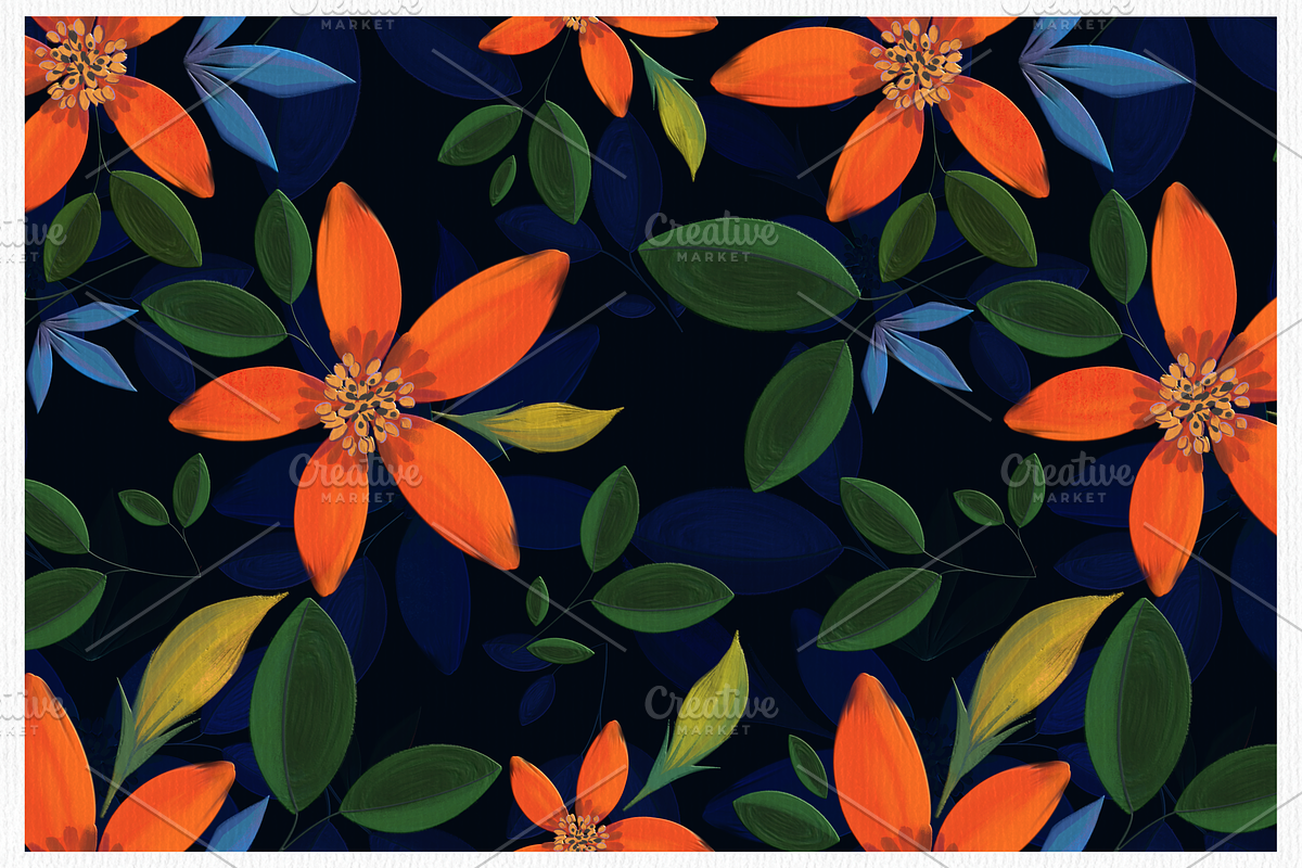 JARDIN PATTERN, a Pattern Graphic by Anny Cecilia Walter (Photo 2 of 4)