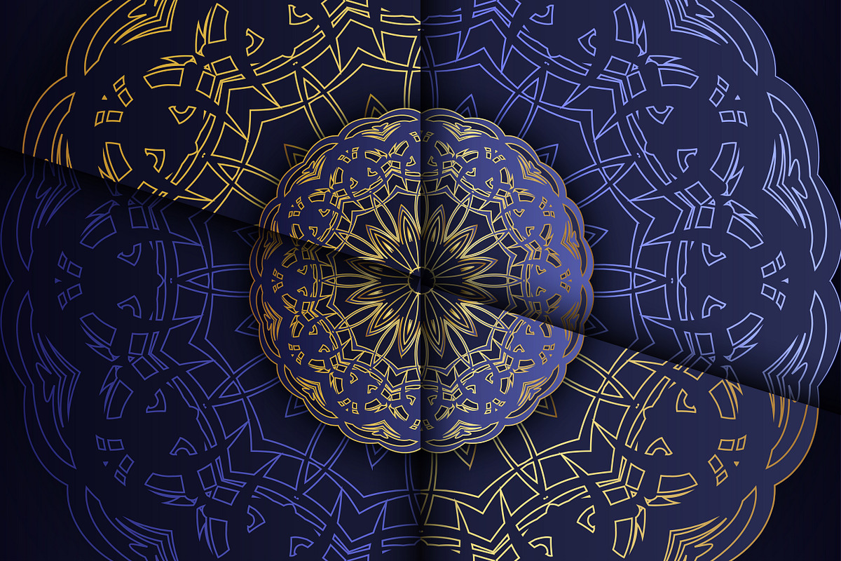 Mandala Oriental Floral art Bundle, a Background Graphic by NJ Himel (Photo 66 of 97)