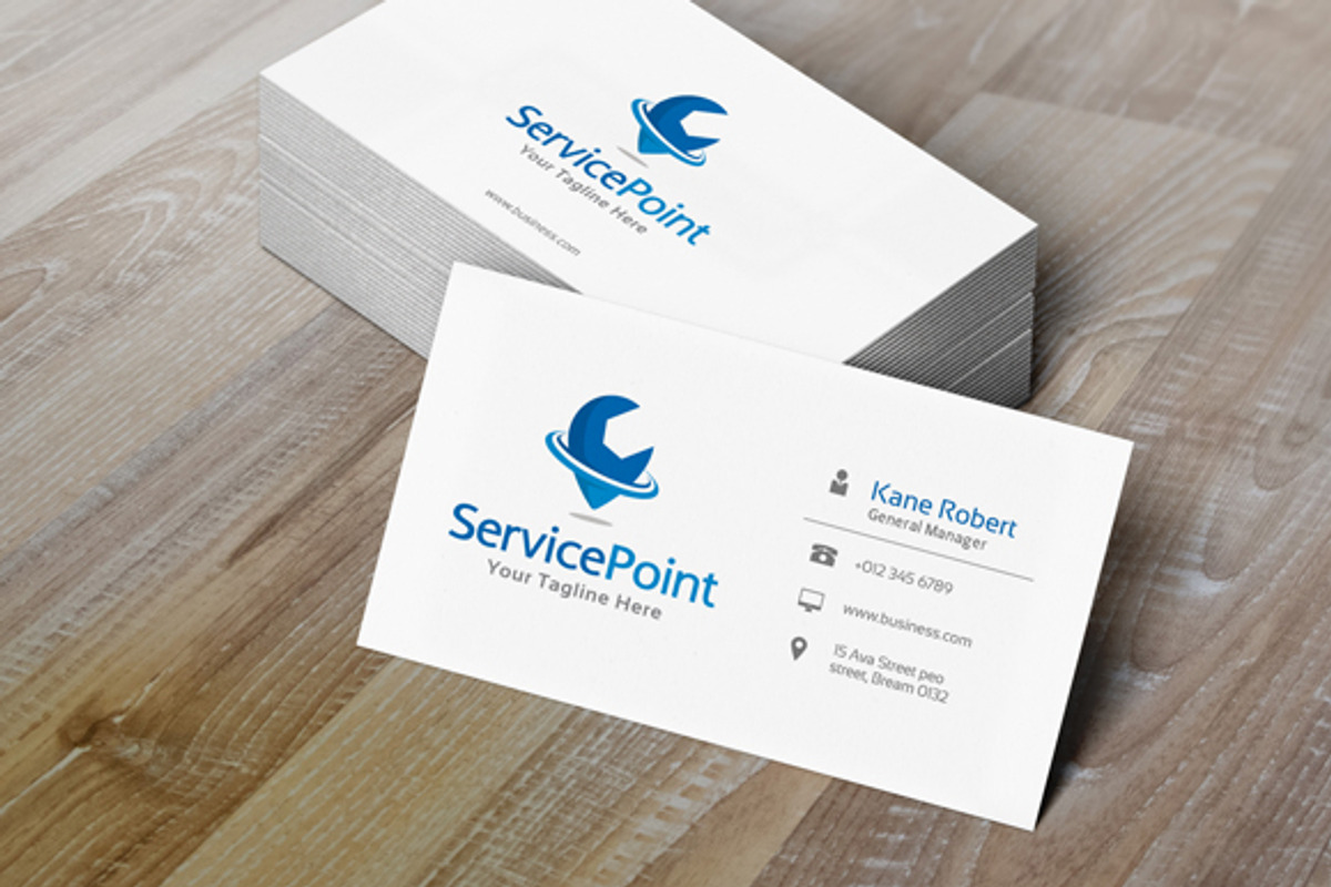 Service Point Logo Template, a Branding & Logo Template by gunaonedesign