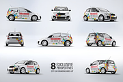 City Car Branding Mock-up, a Product Mockup by Se٧enStudio (Thumbnail 1 of 8)