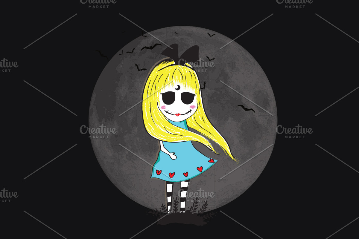 Dead Girl Character, an Illustration by Miira (Photo 1 of 2)