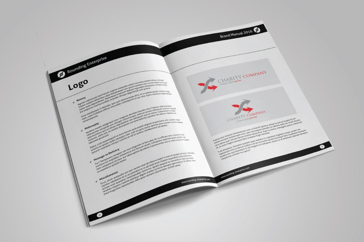 Universal Brand Manual, a Brochure Template by voryu (Photo 3 of 6)