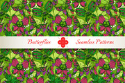 Butterflies seamless patterns, a Pattern Graphic by Patternalized (Thumbnail 2 of 5)