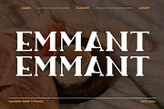 Emmant Stylish Serif Font, a Serif Font by Artiveko (Thumbnail 1 of 7)