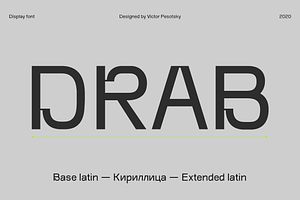 Drab — modern grotesk font