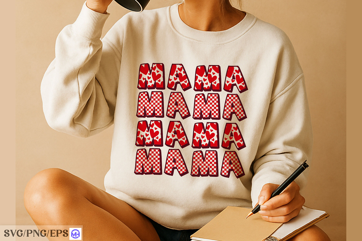 Mama Mom Mother Trendy PNG SVG, a Graphic by mh_arif (Photo 4 of 4)