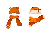 Winter kids hats set, a Decorative Illustration by Good Studio (Thumbnail 6 of 6)