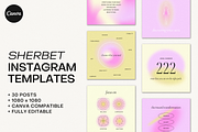 Sherbet Instagram Templates, a Social Media Template by denofdreamers (Thumbnail 1 of 6)