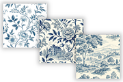 Blue Toile Seamless Digital Paper, a Pattern Graphic by FloridPrintables (Thumbnail 6 of 7)